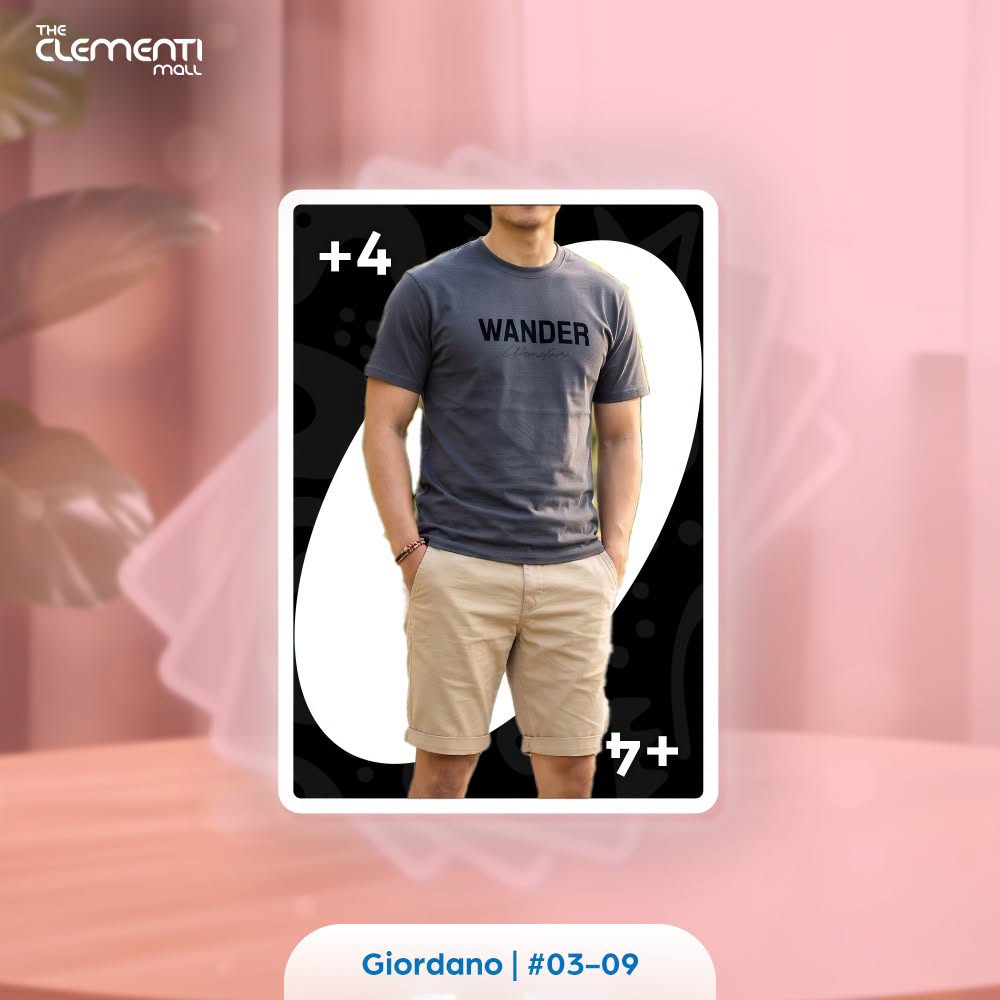 Giordano WANDER t-shirt at The Clementi Mall