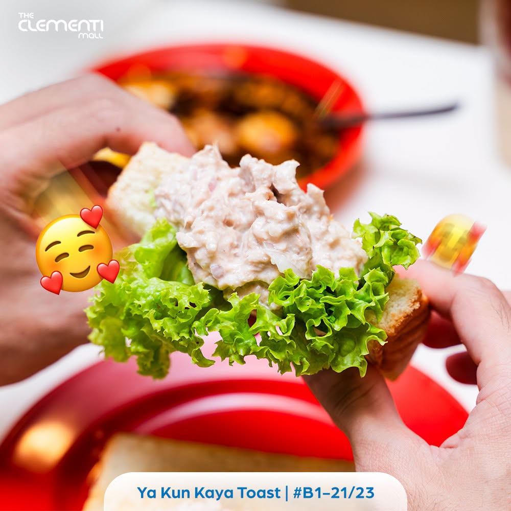 Ya Kun Kaya Toast signature dish at The Clementi Mall