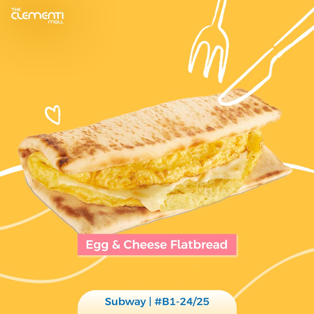 A variety of fresh breakfast wraps and healthy options available at The Clementi Mall