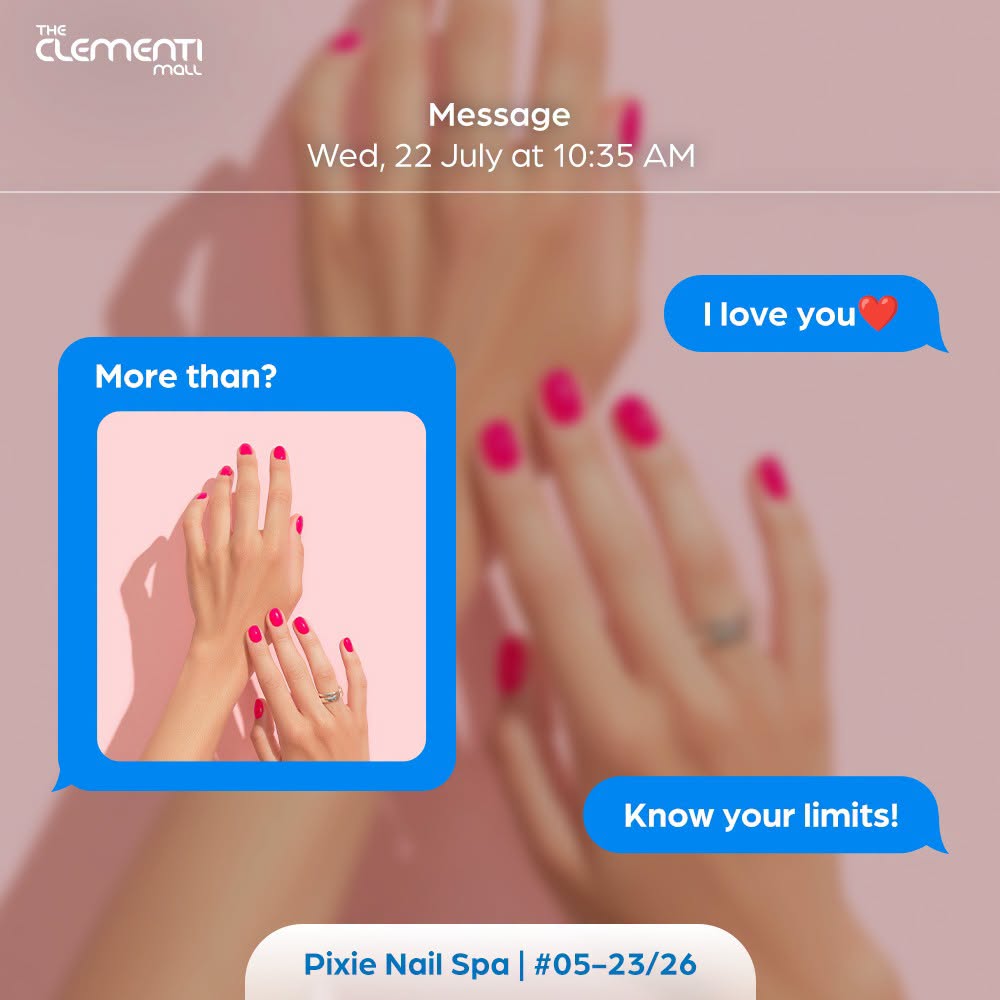 Pixie Nail Spa manicure at The Clementi Mall