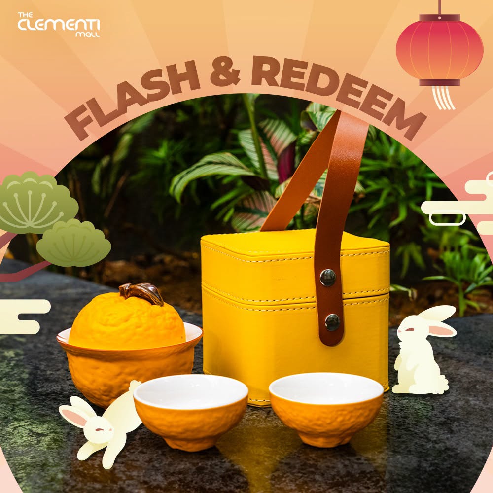 The Clementi Mall Flash & Redeem exclusive teapot set