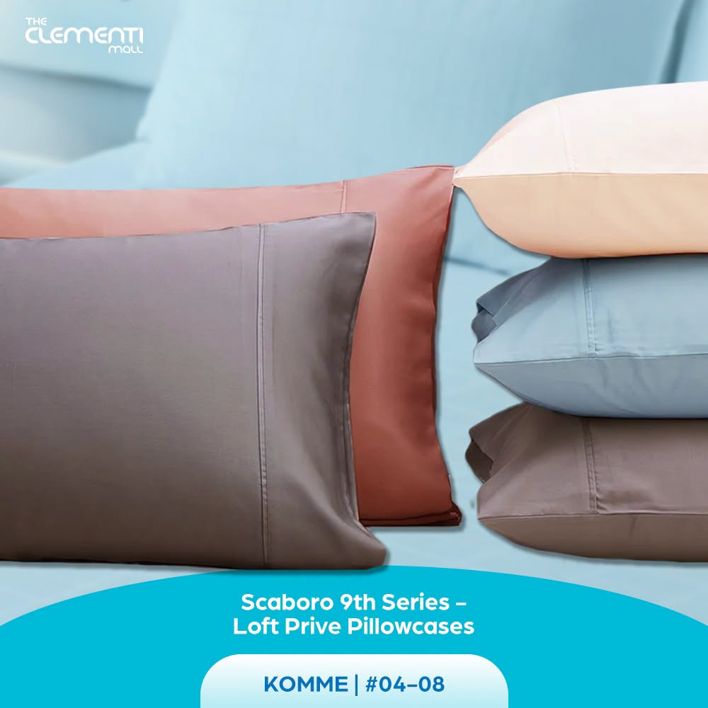 Scaboro 9th Series Loft Prive Pillowcases at The Clementi Mall