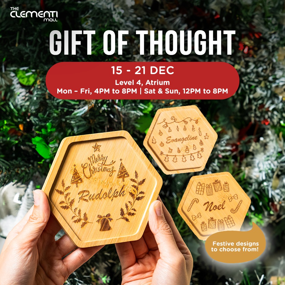 Families enjoying holiday activities and shopping at The Clementi Mall