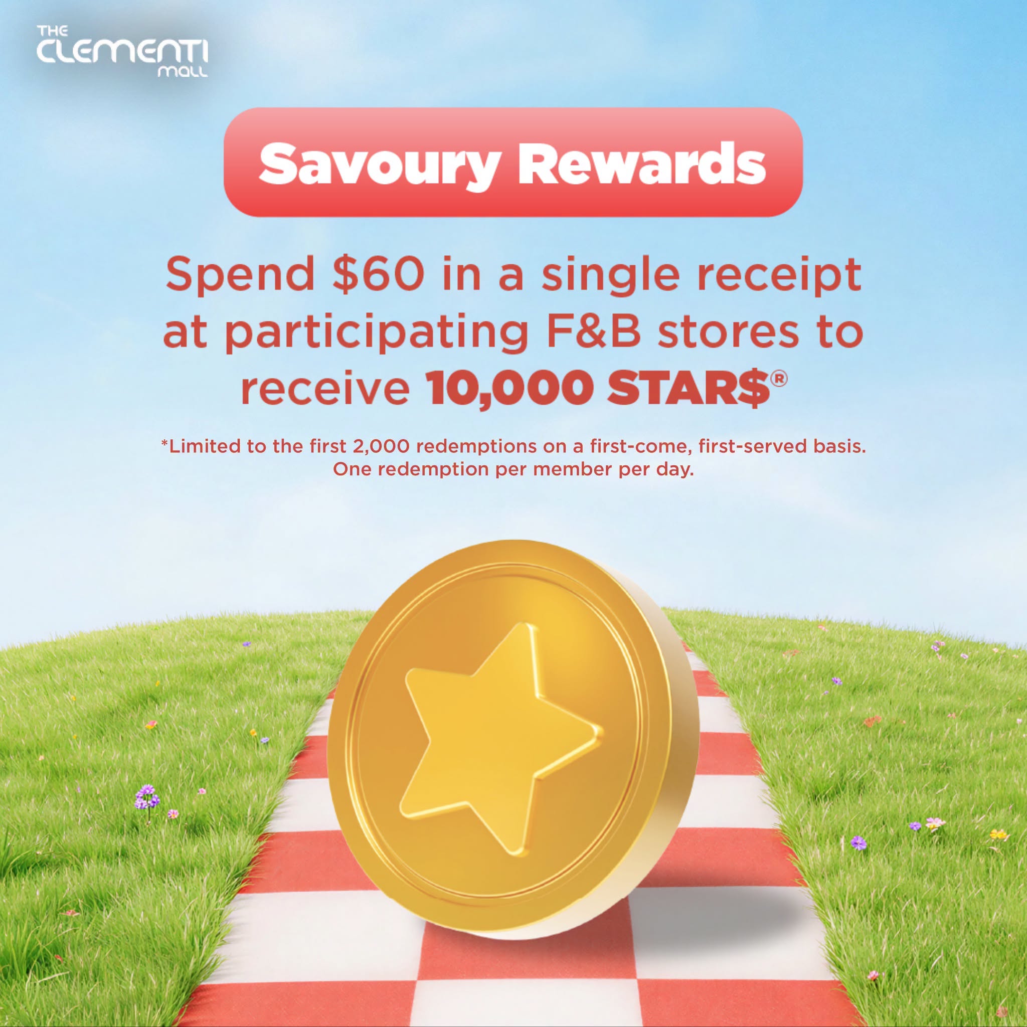 Savoury Rewards campaign at The Clementi Mall