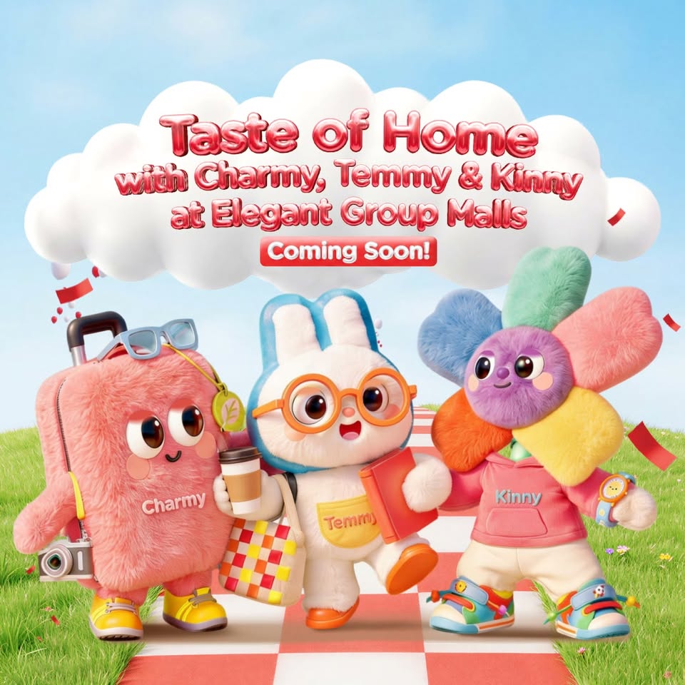 The Clementi Mall new mascots Charmy, Temmy and Kinny