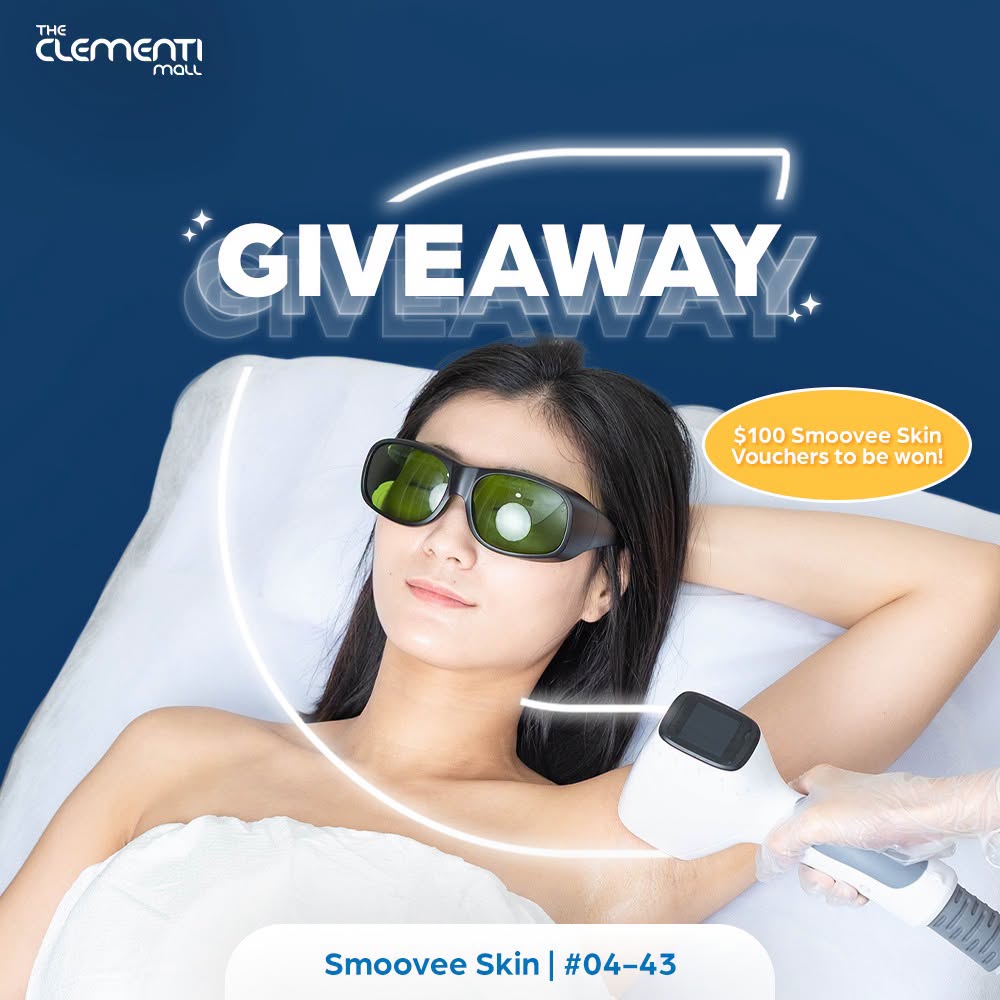Smoovee Skin giveaway at The Clementi Mall