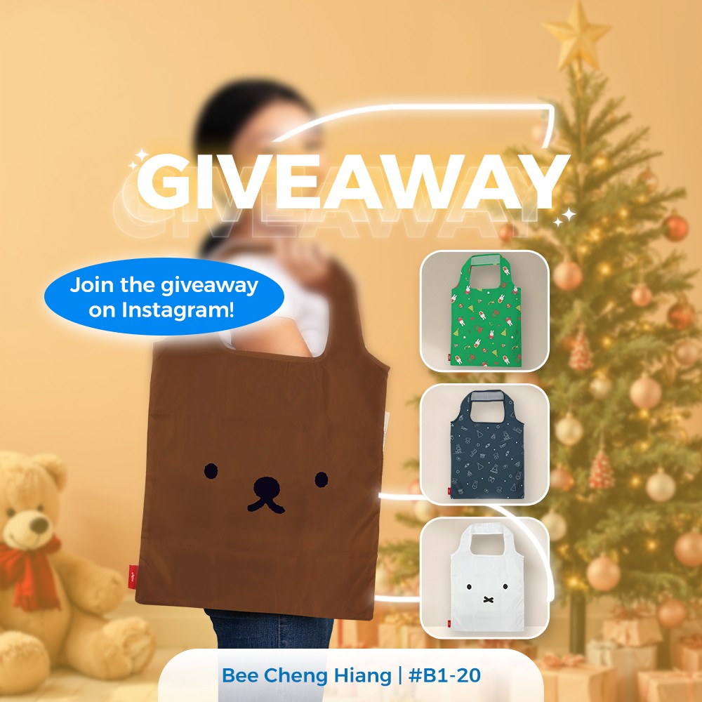 A delightful Miffy-themed foldable bling bag