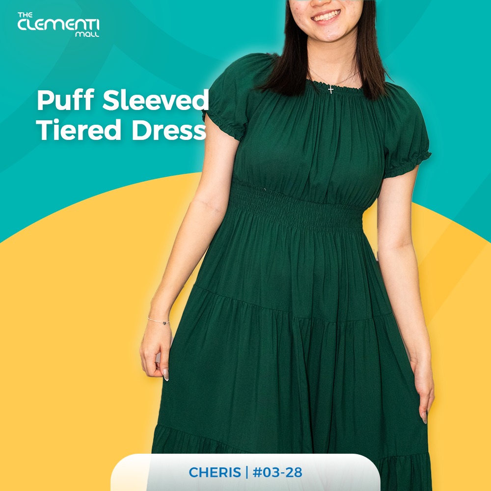 Various items showcasing the holly green color palette