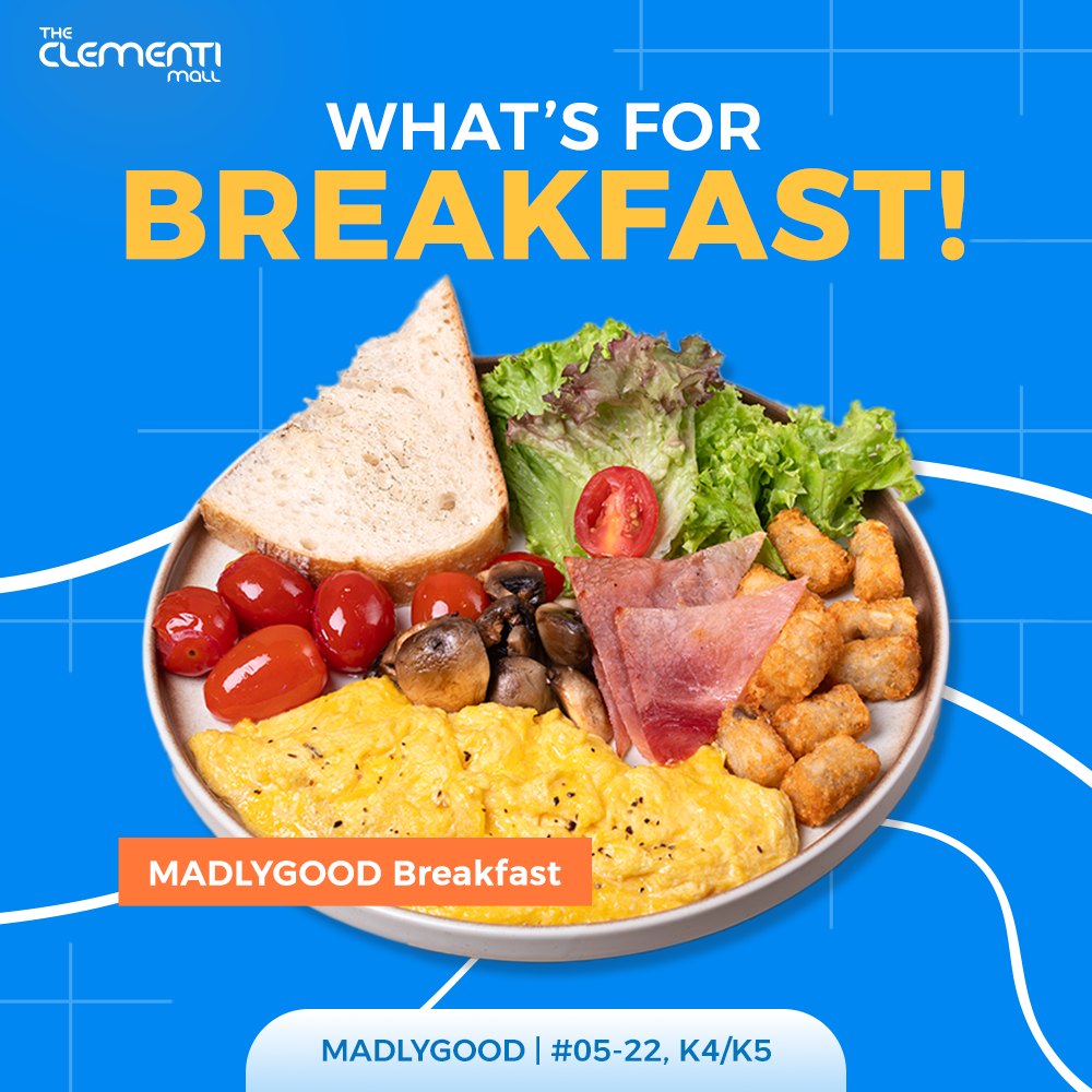 Assortment of energizing breakfast items