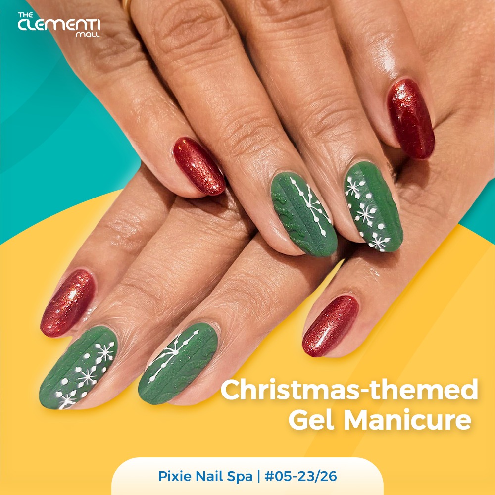 Thoughtfully wrapped green-themed gift items