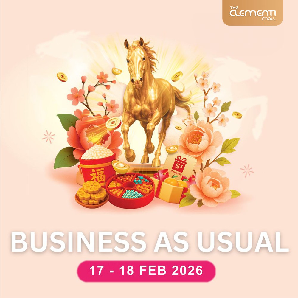 Vibrant Chinese New Year decorations and festive atmosphere at the mall