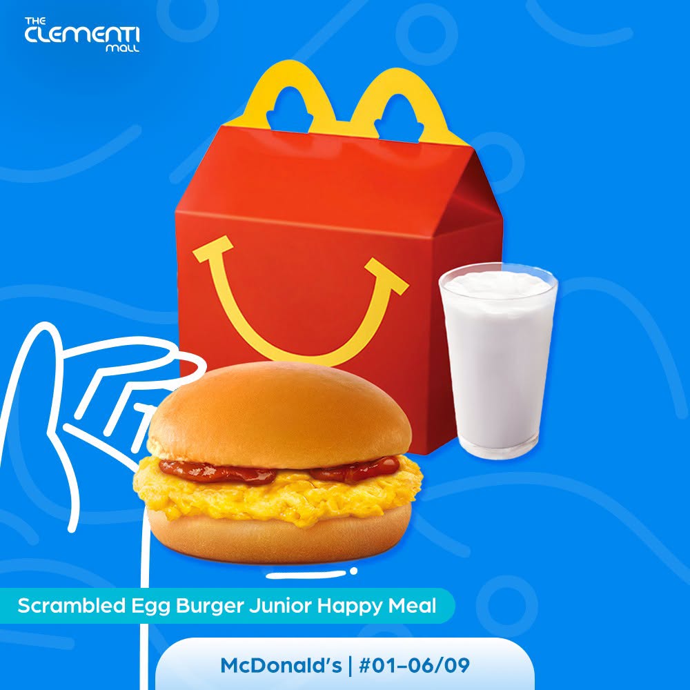 McDonald's Scrambled Egg Burger Junior Happy Meal