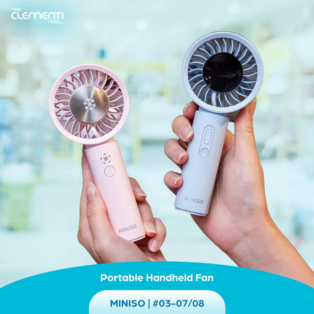 MINISO portable handheld fan at The Clementi Mall