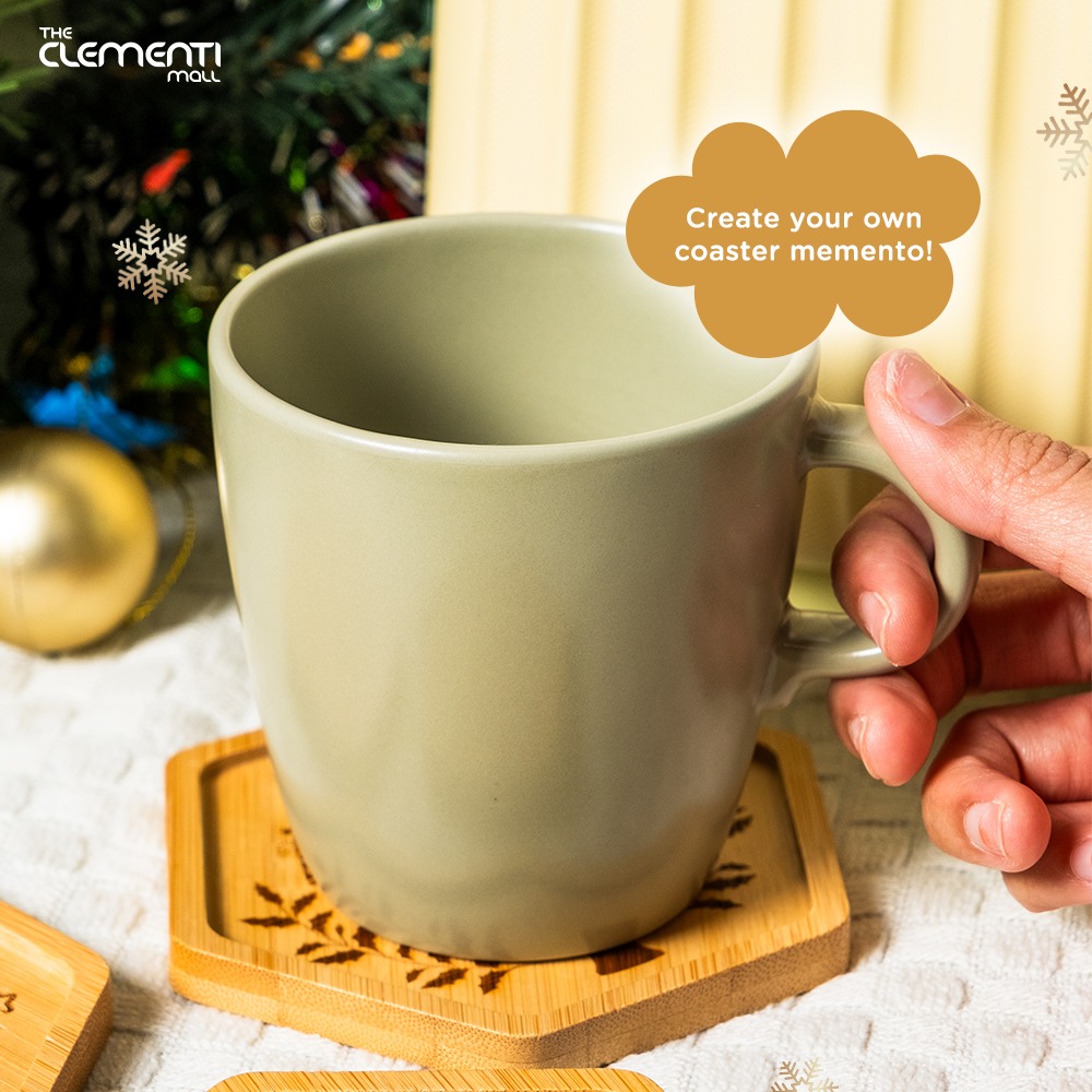 A selection of festive coaster designs for Christmas crafting