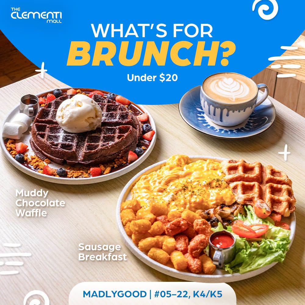 Madlygood brunch items at The Clementi Mall