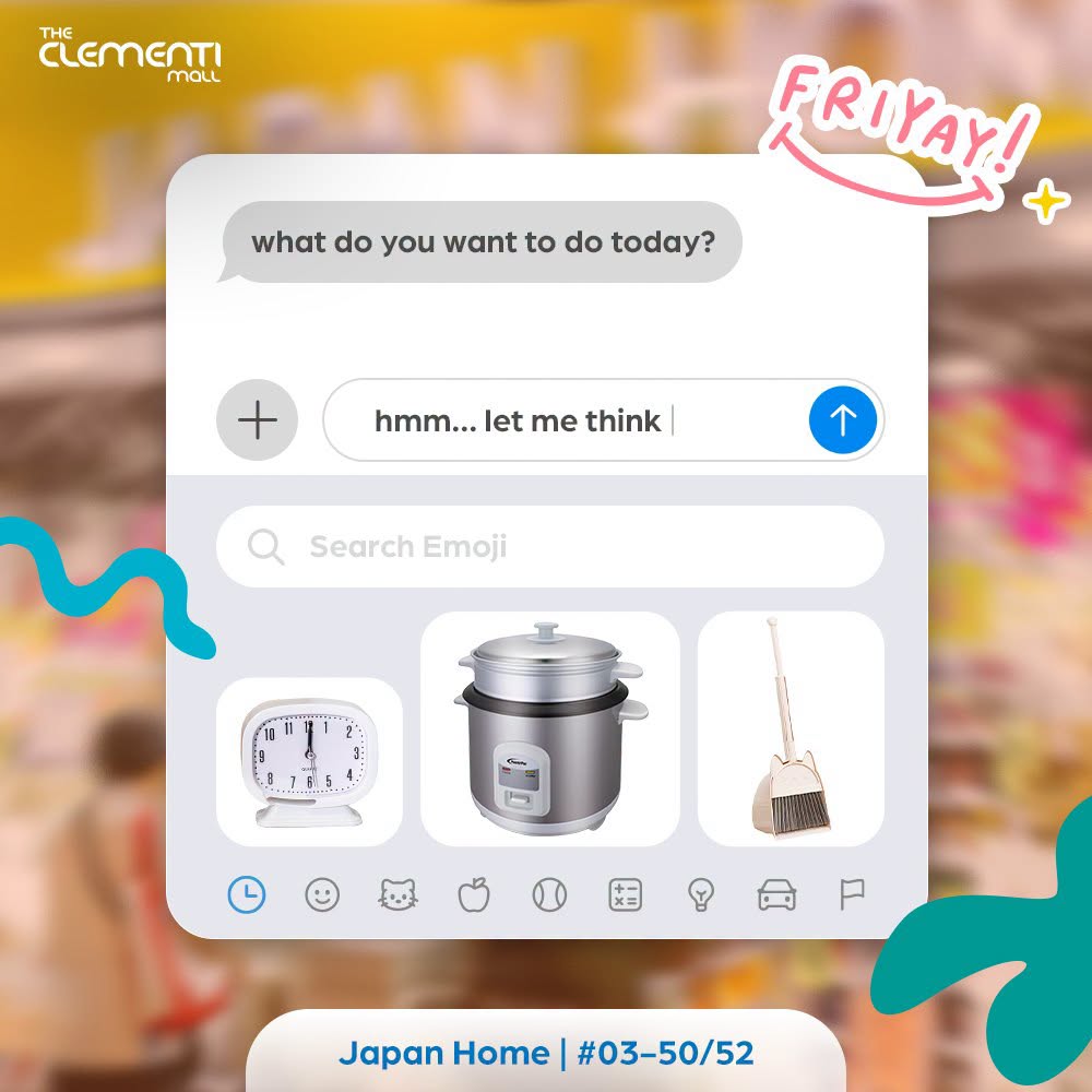 Japan Home Friyay products at The Clementi Mall