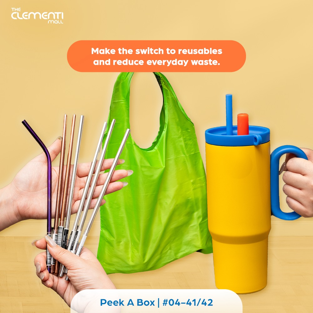 Eco-friendly reusable essentials on a wooden table