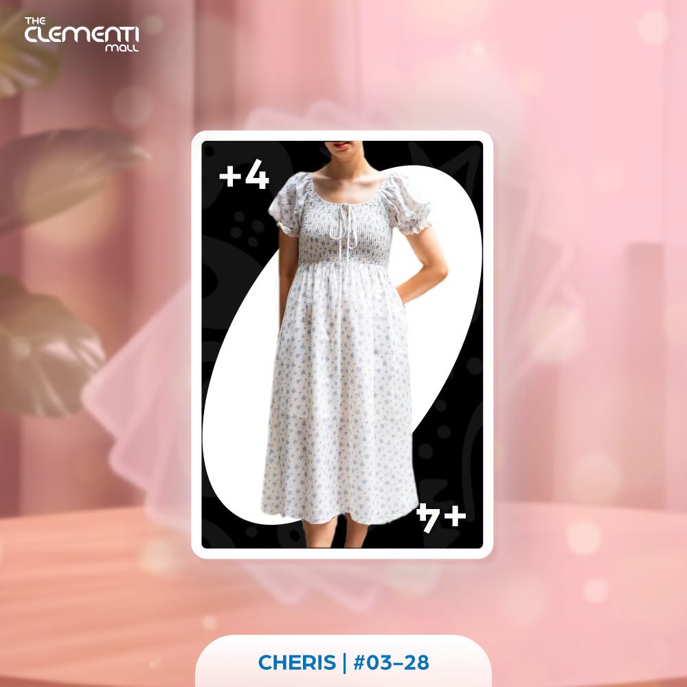 CHERIS floral midi dress at The Clementi Mall