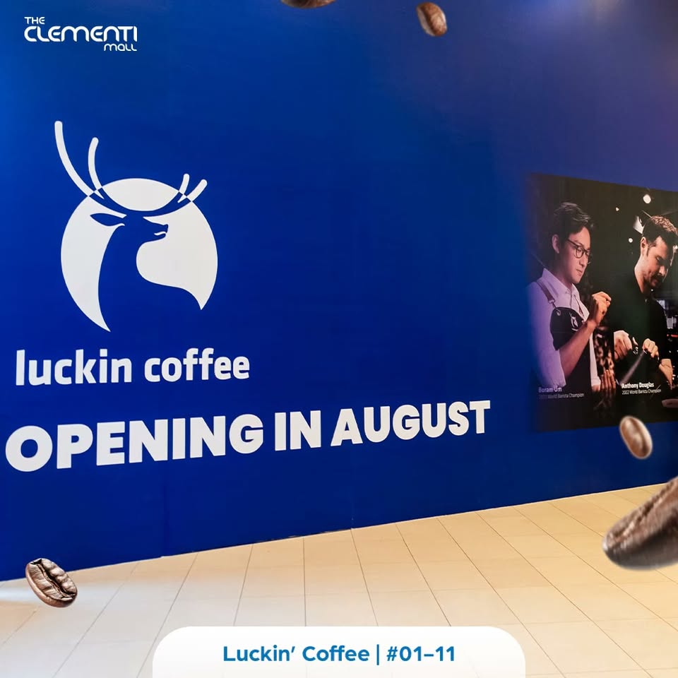 Luckin Coffee opening at The Clementi Mall