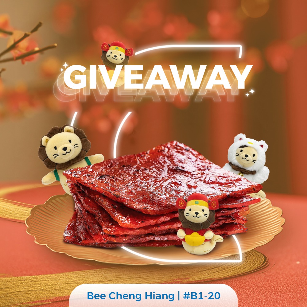 Bee Cheng Hiang Chinese New Year Bak Kwa and Lucky Leo Trio Blind Box giveaway